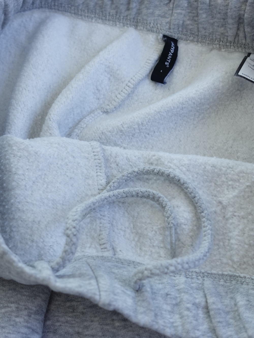 LAZYPANTS Women's Premium Fleece Relaxed Jogger Sweatpants Heather Grey L - Picture 8 of 10